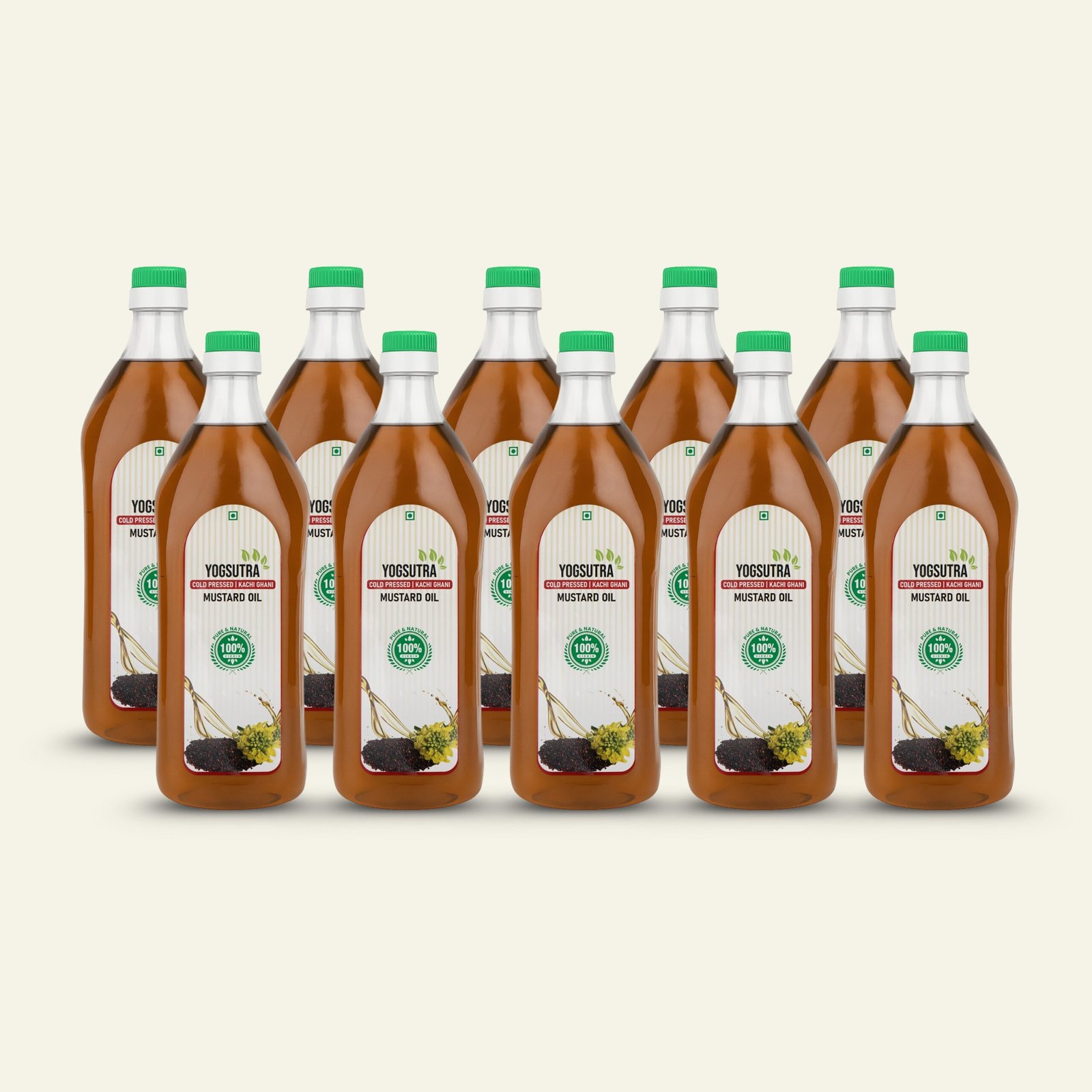 Yogsutra Organic Mustard Oil (Sarson Ka Tel), 1L | 100% Cold-Pressed Kachi Ghani, Unrefined & Chemical-Free | Rich in Omega-3 | For Cooking, Frying & Pickling - Image 6
