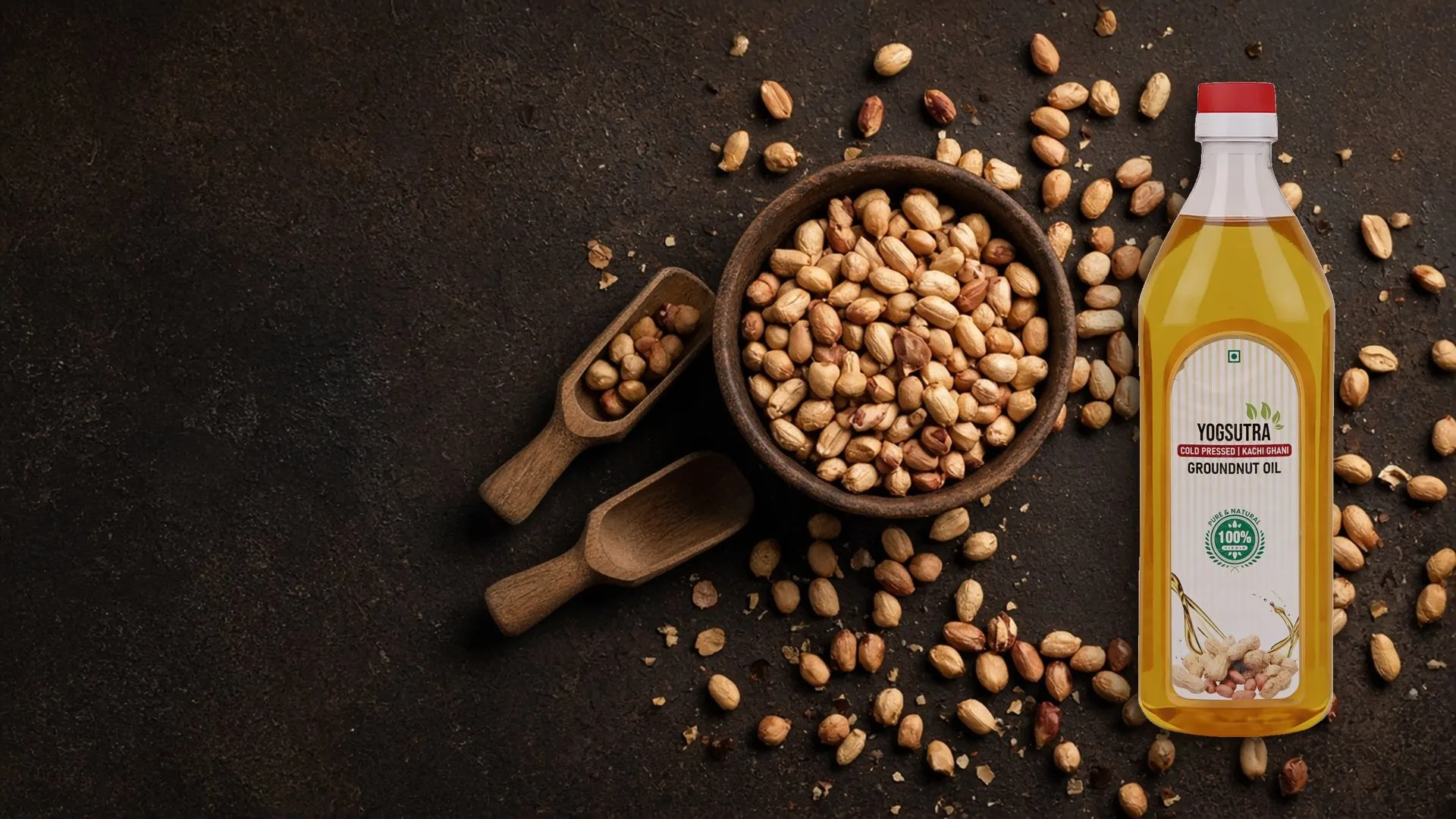 Wood-Pressed Groundnut Oil