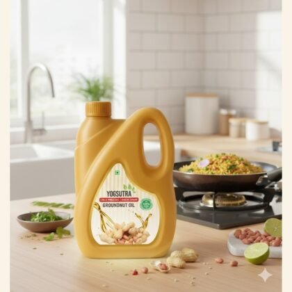 Pure Cold-Pressed Groundnut Oil 5L Jar