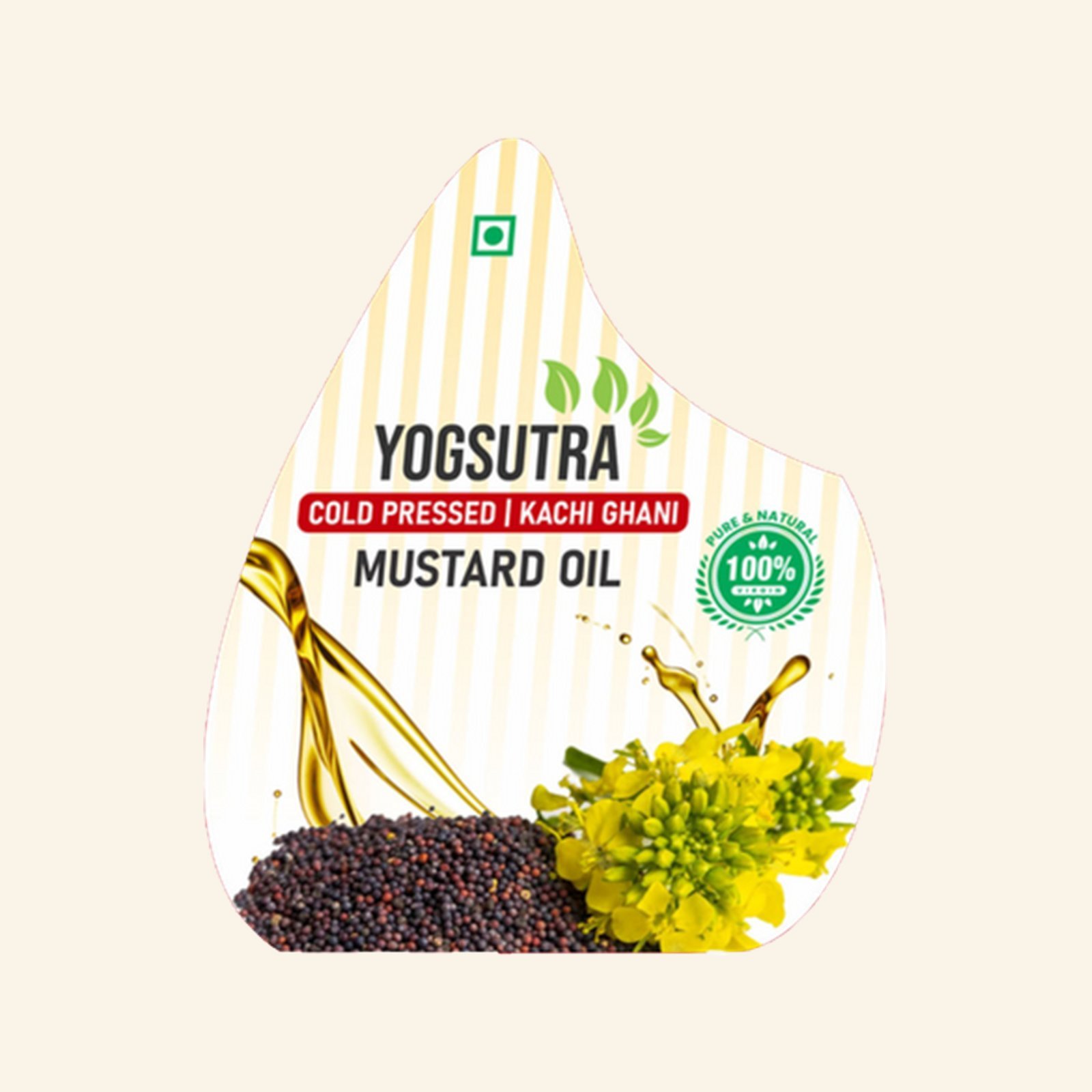 Pure Cold-Pressed Mustard Oil 5L Jar - Image 2