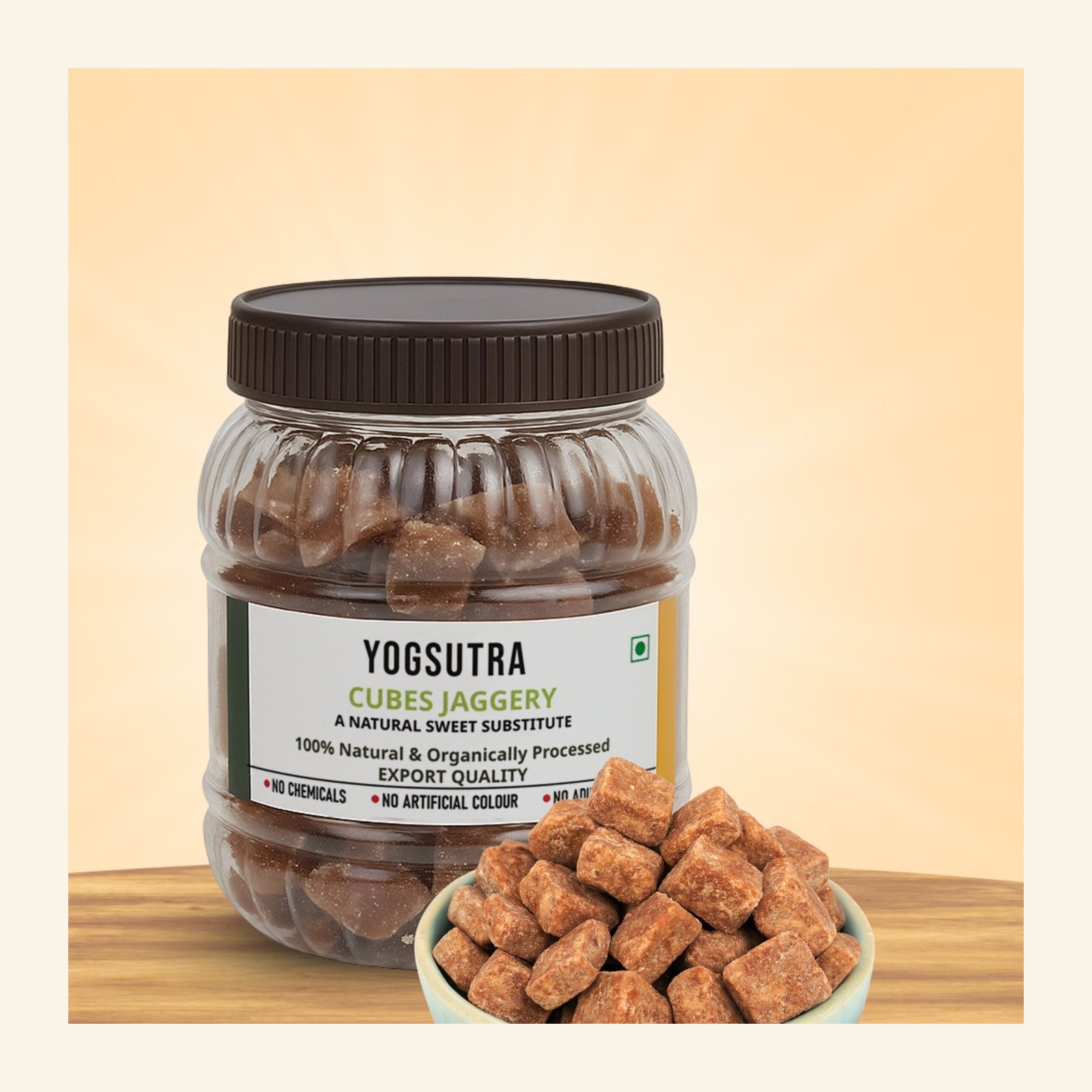 Natural Jaggery Bites 500g Jar - Image 2